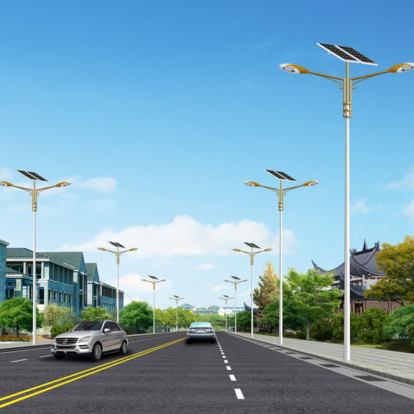 双臂太阳能led道路灯